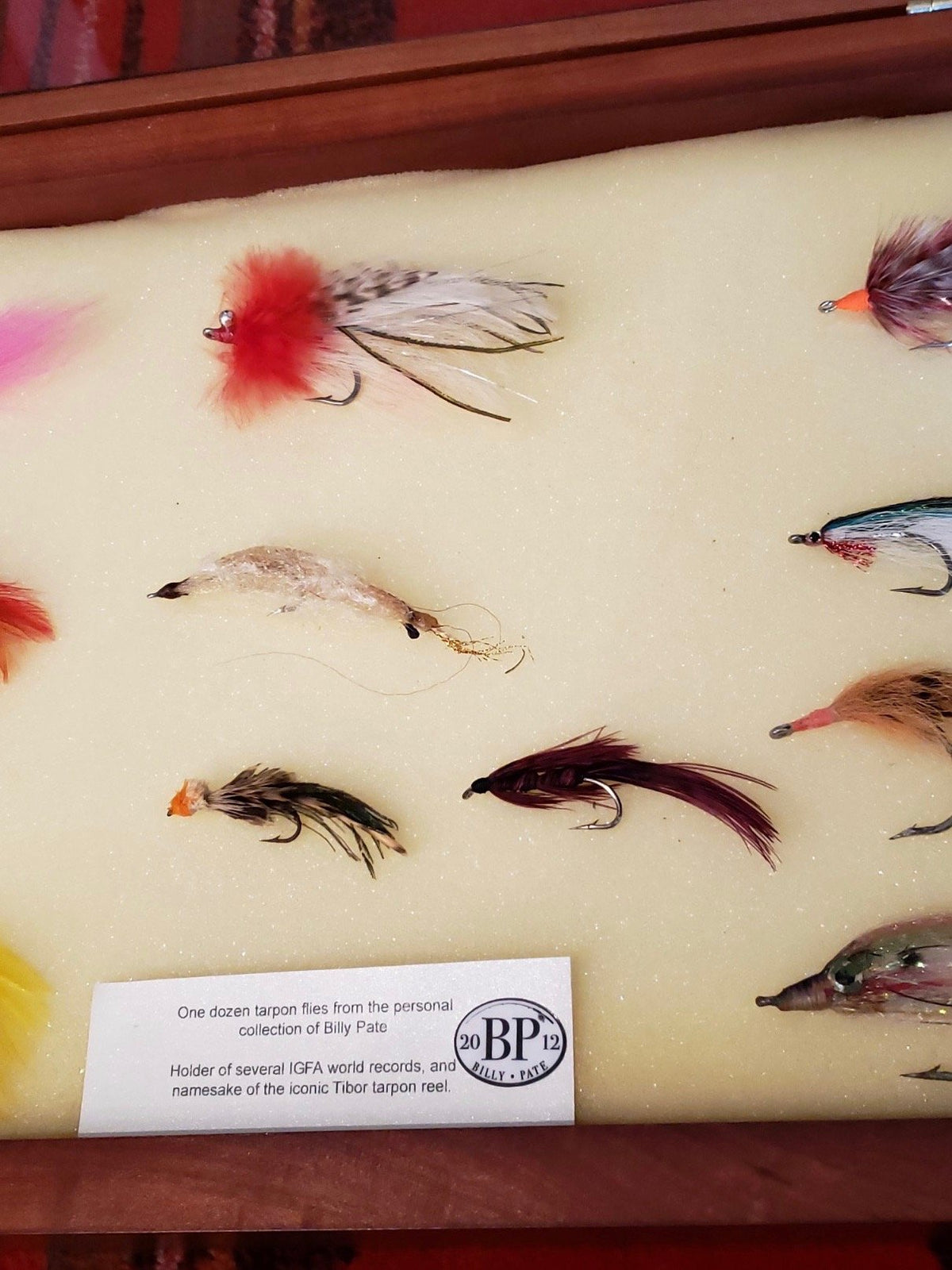 Pate, Billy - Tarpon Flies in Display Case