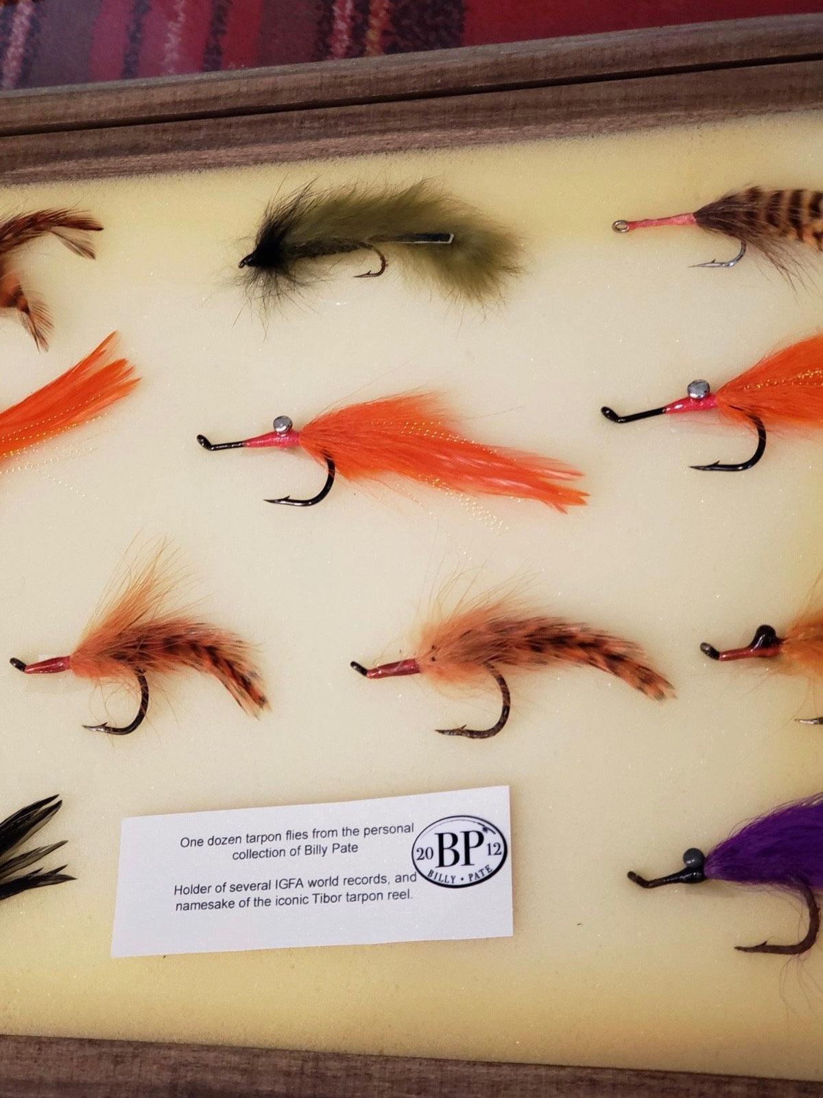 Pate, Billy - Tarpon Flies in Display Case
