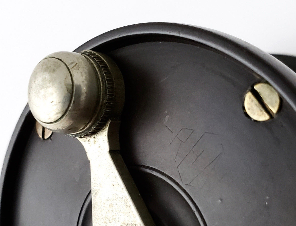 Julius Vom Hofe Ebonite Rimmed Fly Reel (Size 3 1/2)