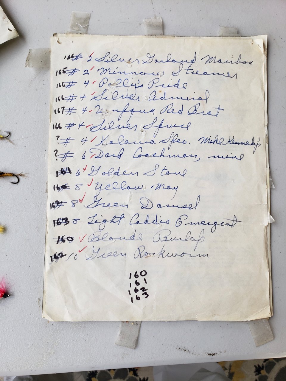 Rosborough, Ernest (Polly) -- Collection of Custom Tied Flies