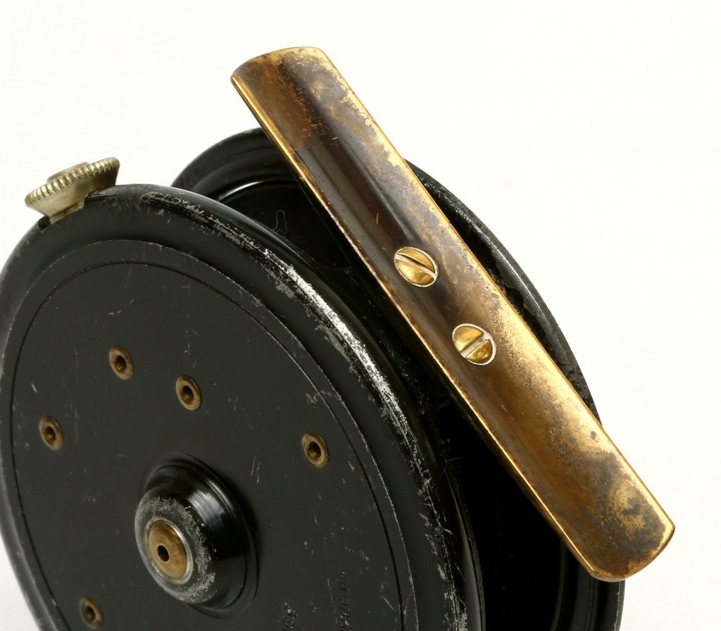 JW Young 3 1/8" Pattern 14A red agate fly reel 