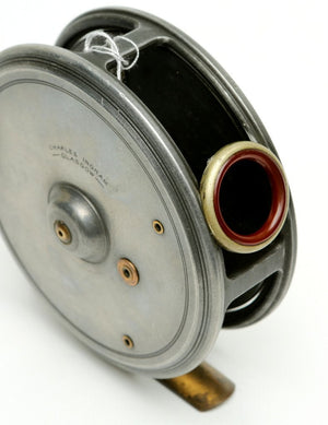 JW Young 4" Pattern 1 red agate fly reel 