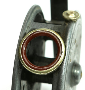 JW Young 3 3/8" Pattern 14A red agate fly reel