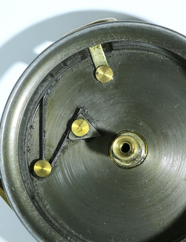 JW Young 3 1/2" Pattern 1 red agate fly reel 