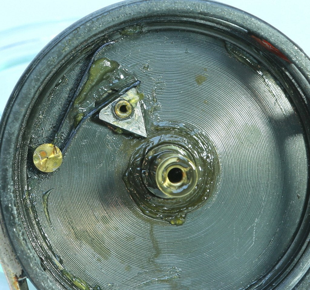 JW Young 3" Pattern 2A red agate fly reel 