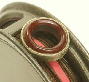 JW Young 3 1/2" red agate fly reel