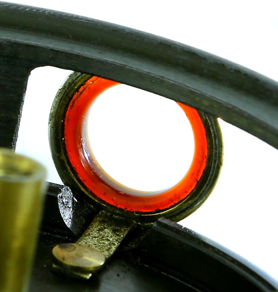 JW Young 3 1/2" Pattern 1 red agate fly reel