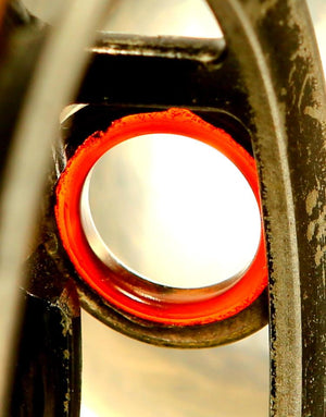 JW Young 3 1/2" Pattern 1 red agate fly reel 