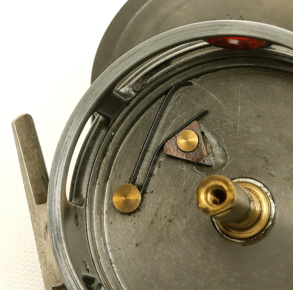 JW Young 3" Pattern 2A red agate fly reel