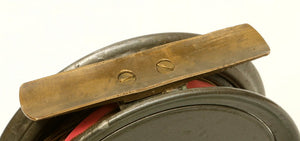 JW Young 3 1/2" red agate fly reel 