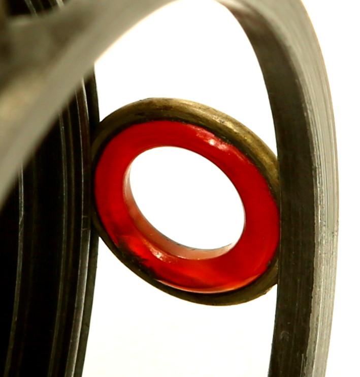 JW Young 3" Pattern 2A red agate fly reel 