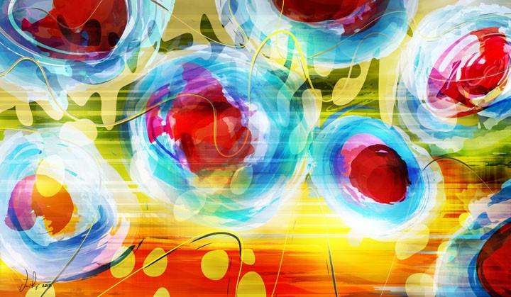 Fly Art by Daniel - Abstract Series - Brook Trout