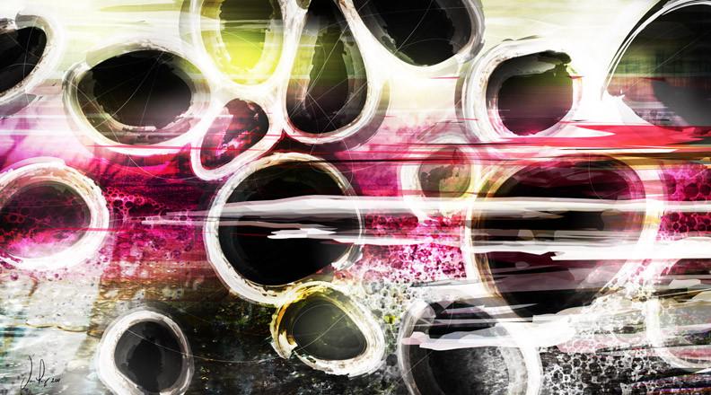 Fly Art by Daniel - Abstract Series - Rainbow Trout 