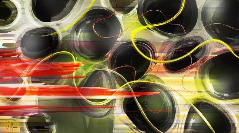 Fly Art by Daniel - Abstract Series - Golden Trout 