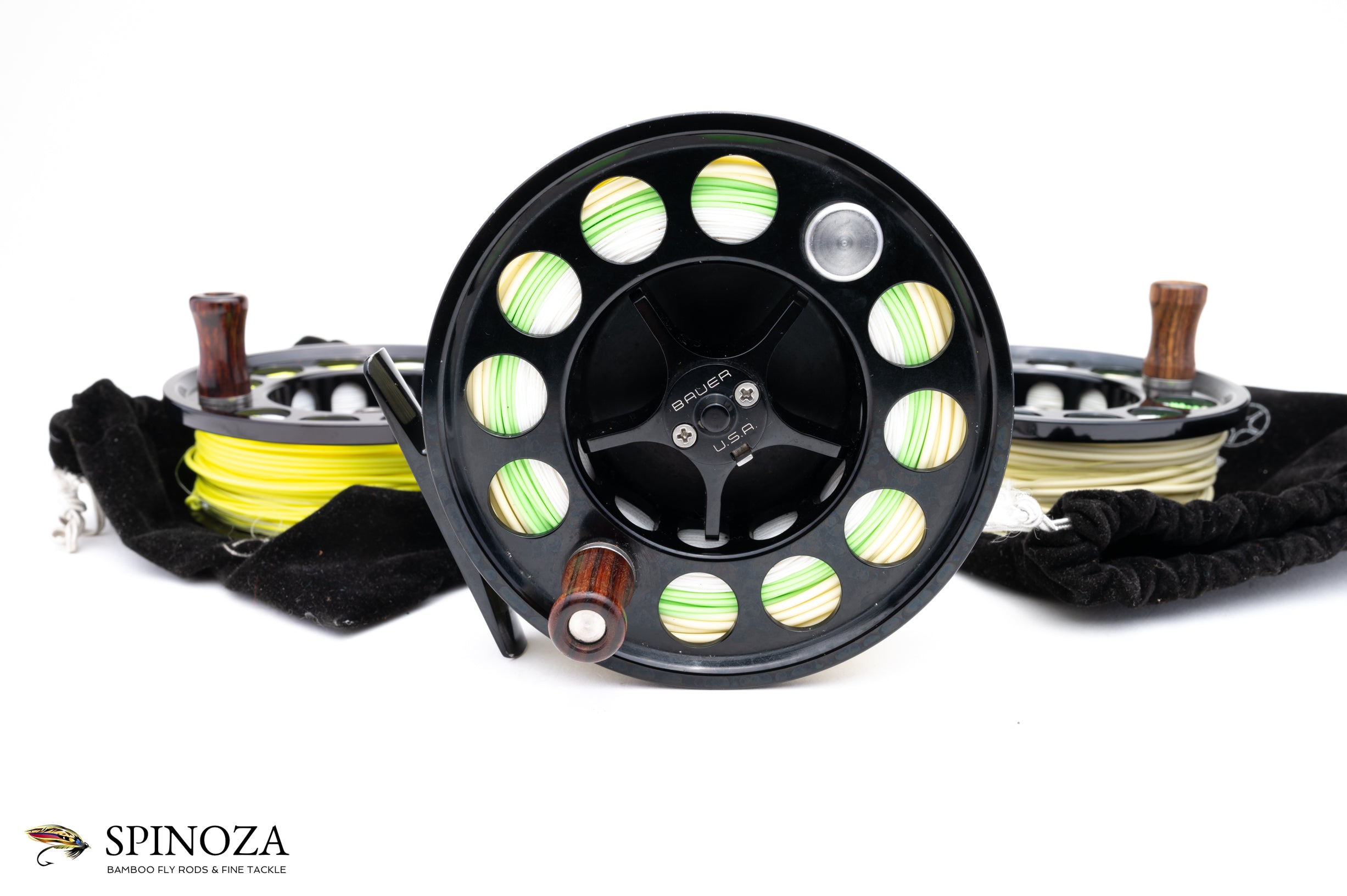 bauer junior mac 4 fly reel Bauer M4 Fly Reel with Two Spare Spools