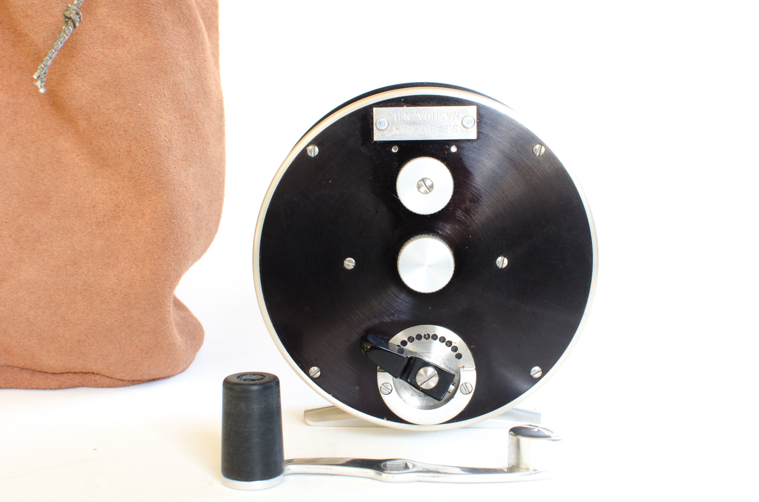 bogdan palm rim fly reel Bogdan 50 Fly Reel w/Palming Plate - LHW