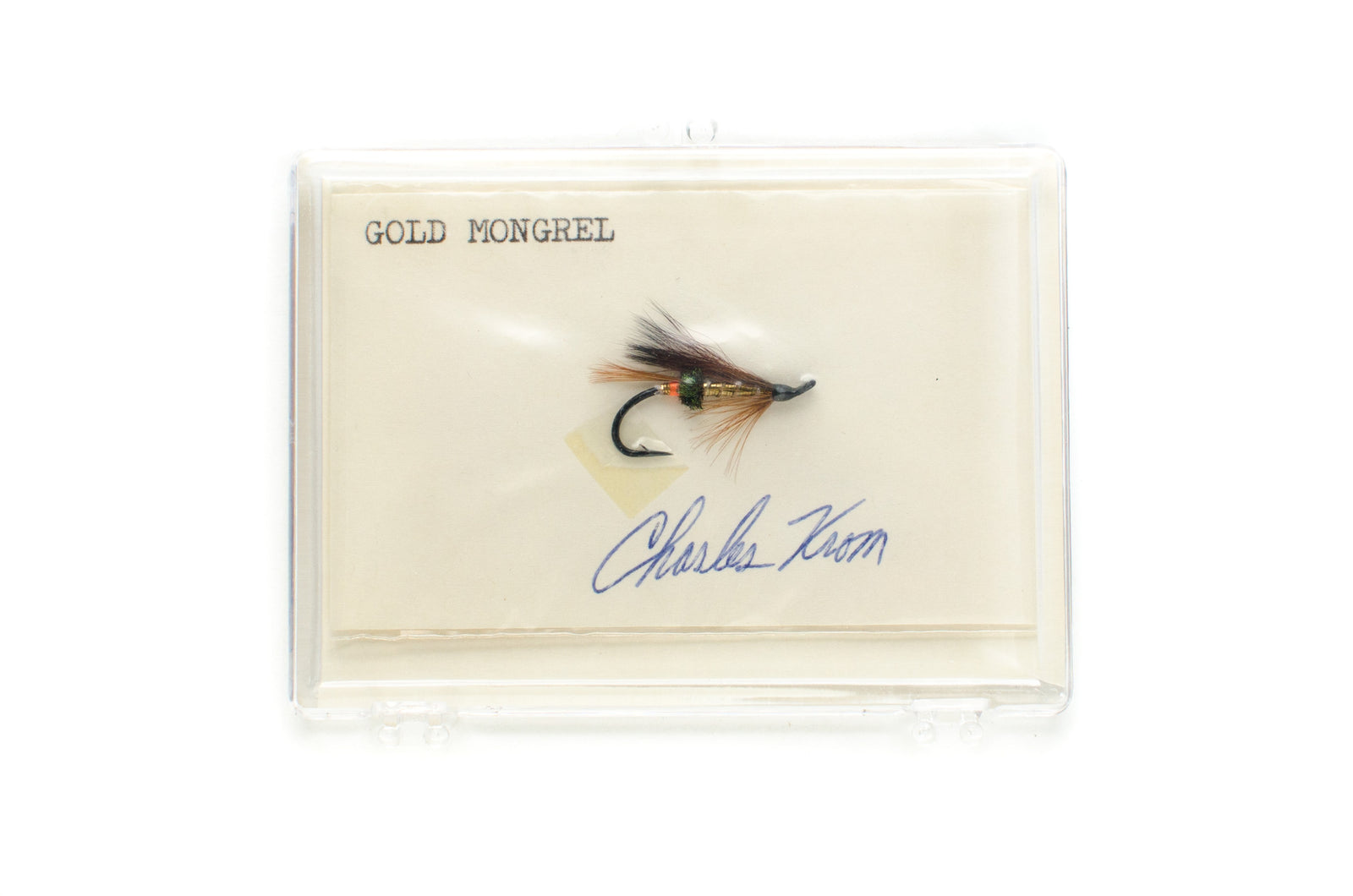 Gold Mongrel Salmon Fly by Charles Krom