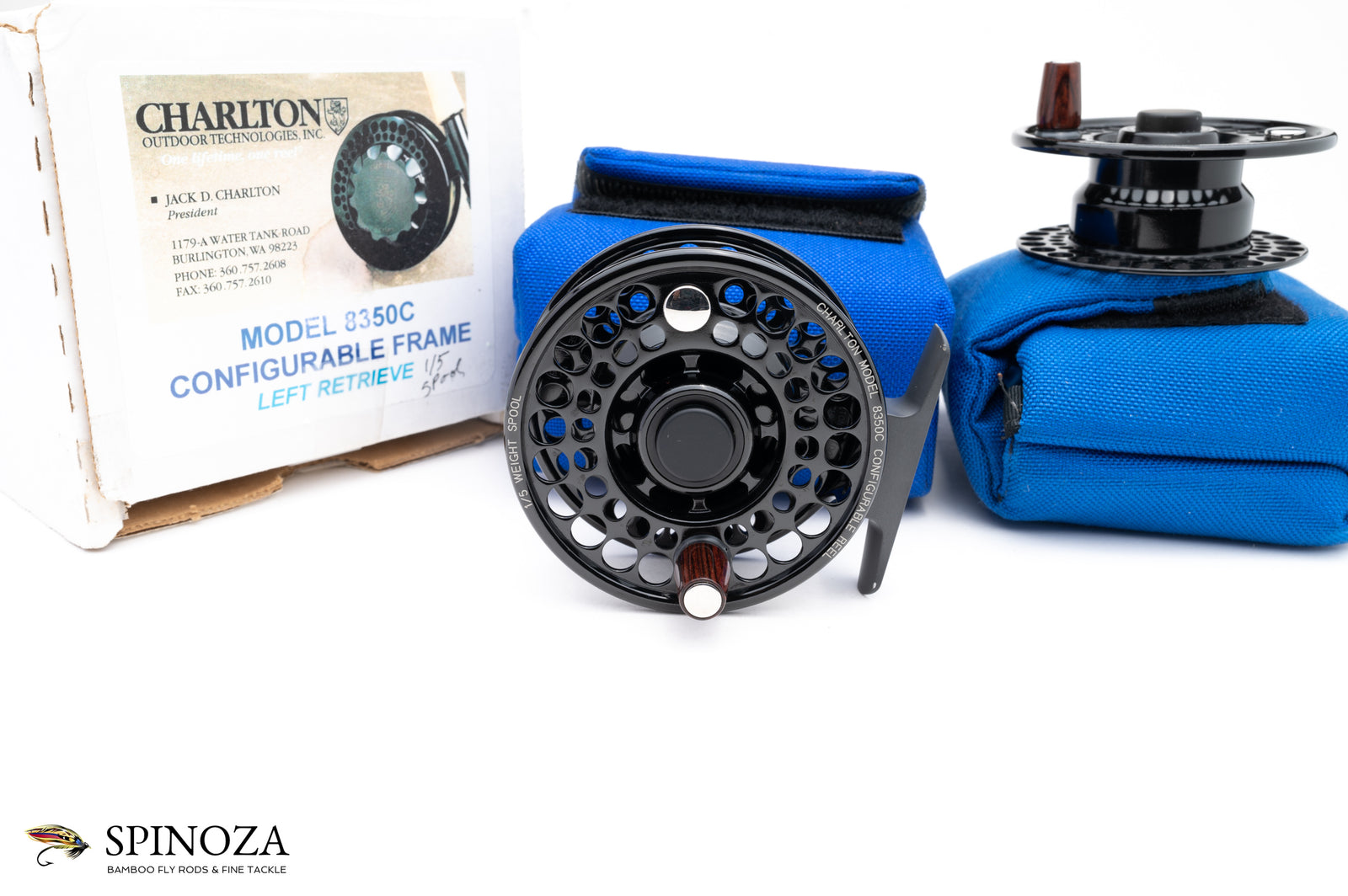 Charlton 8350C Fly Reel with two 1-5 Spools