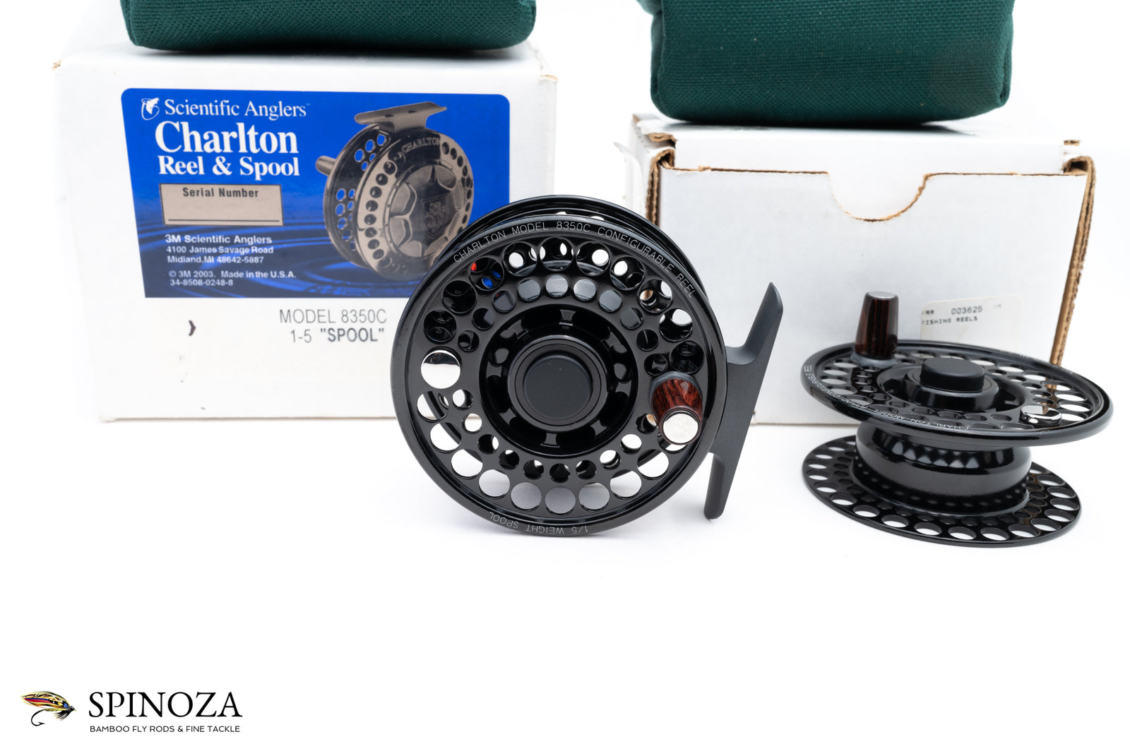 Charlton 8350C Fly Reel with two 1-5 Spools
