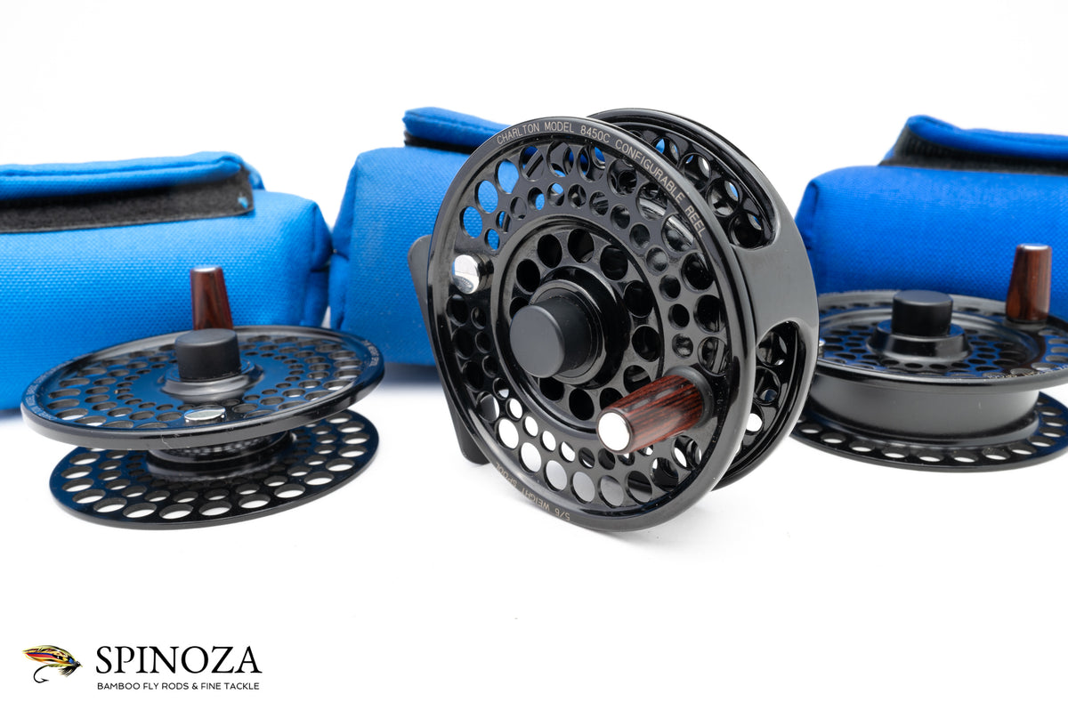 Charlton 8450C fly reel with 3/4, 5/6, and 7/8 Spools
