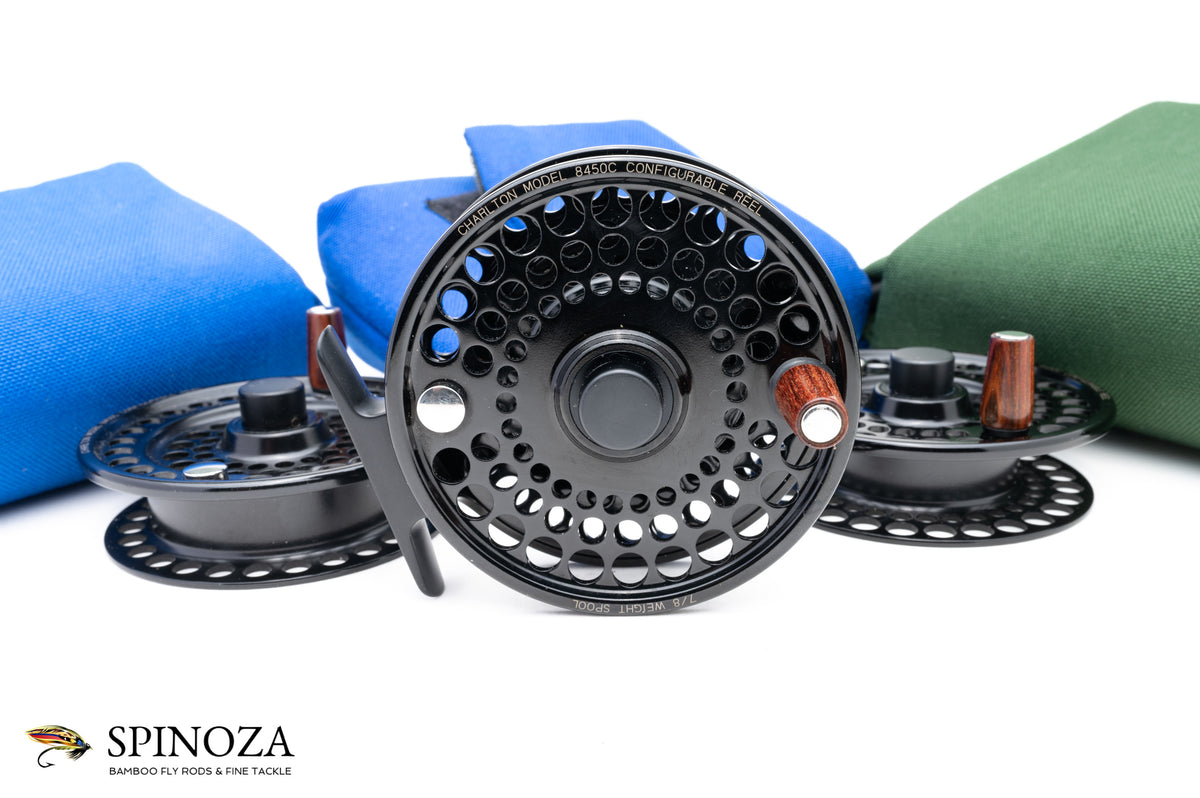 Charlton 8450C fly reel with 3/4, 5/6, and 7/8 Spools
