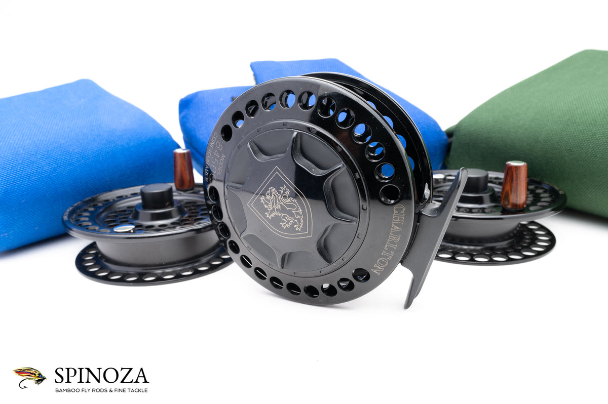 Charlton 8450C fly reel with 3/4, 5/6, and 7/8 Spools