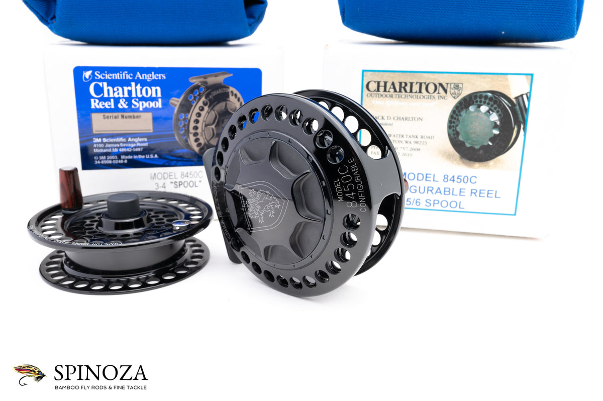 Charlton 8450C Fly Reel with 3/4 Spool and 5/6 Spool