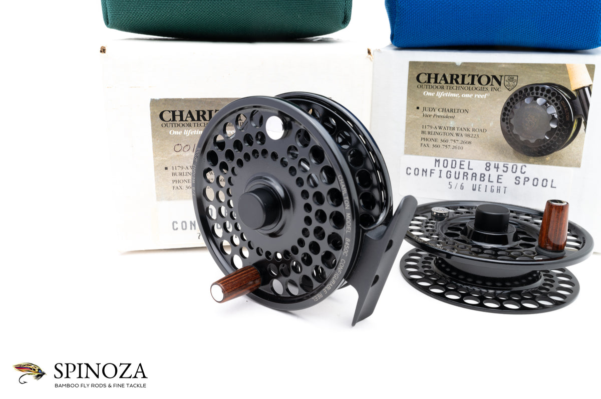 Charlton 8450C Fly Reel with 5/6 and 7/8 Spools