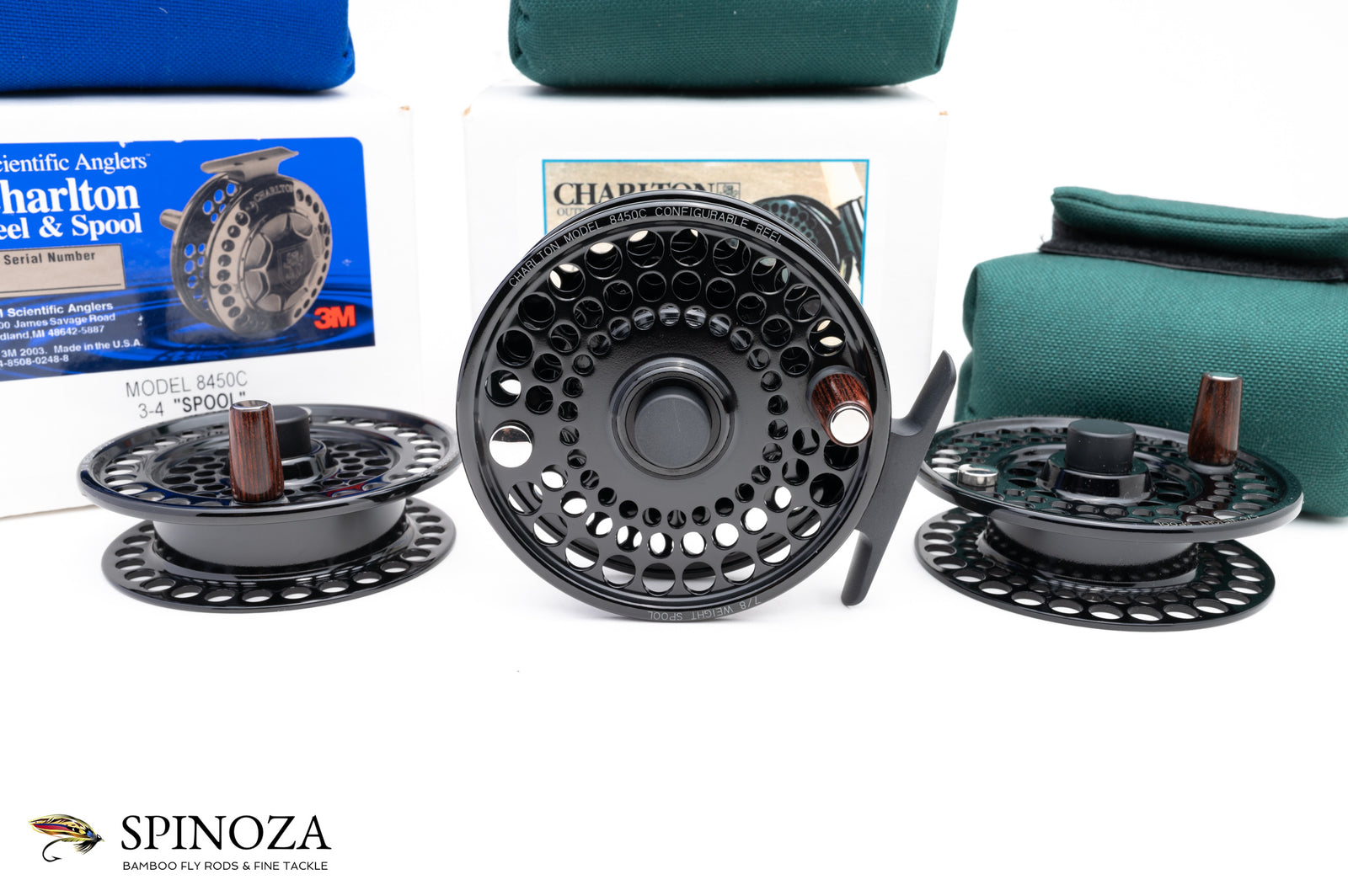 Charlton 8450C Fly Reel with 3/4, 5/6, and 7/8 Spools