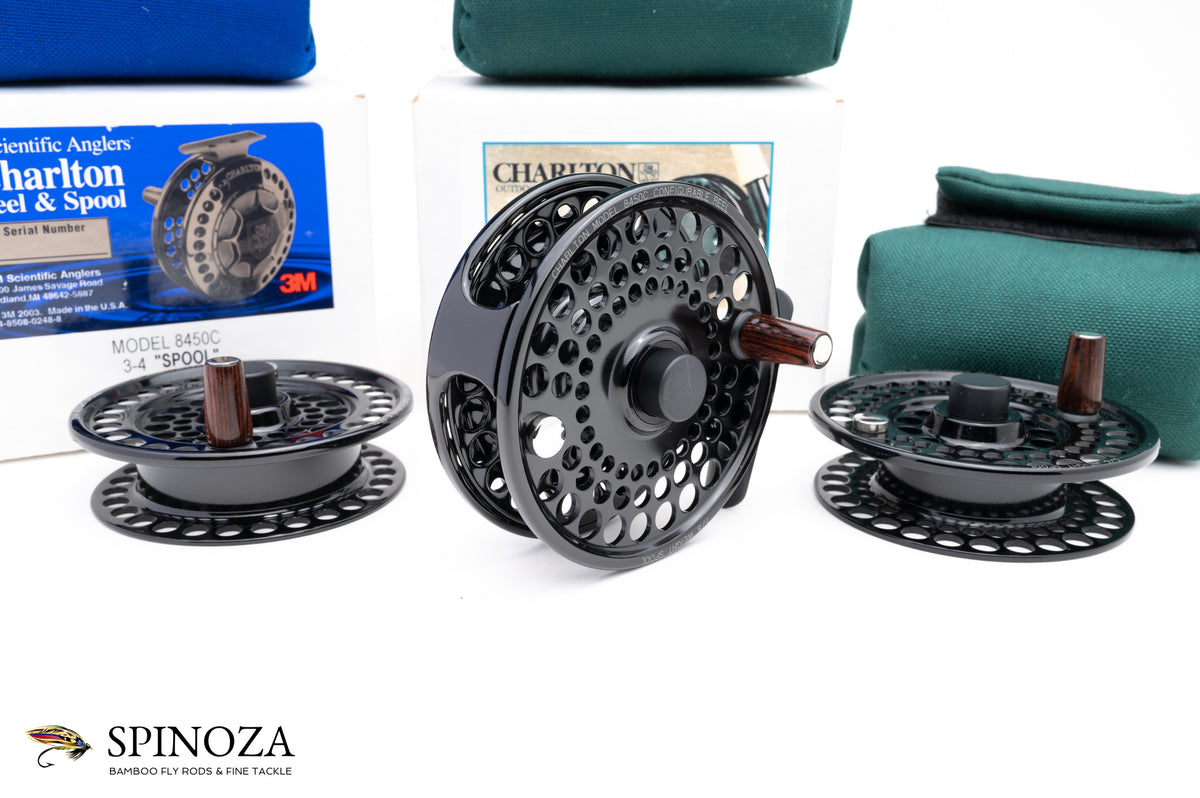 Charlton 8450C Fly Reel with 3/4, 5/6, and 7/8 Spools