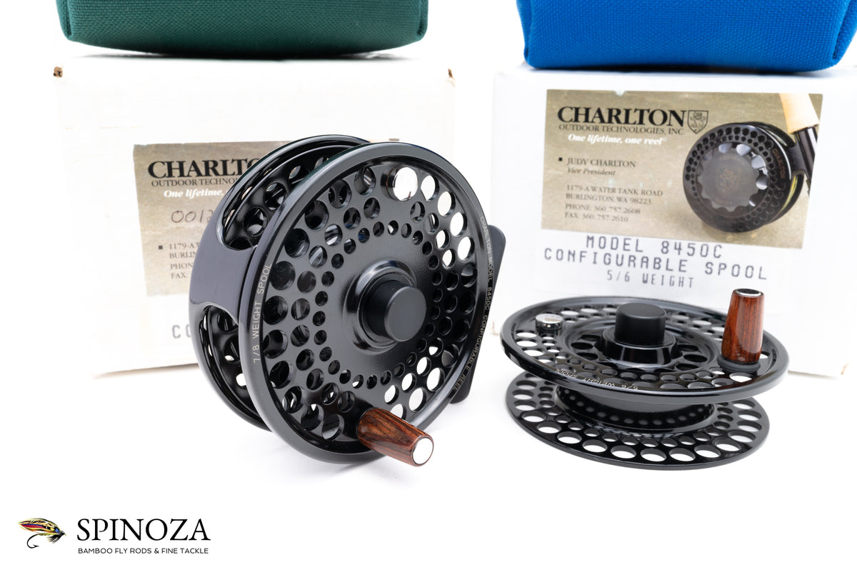 Charlton 8450C Fly Reel with 5/6 and 7/8 Spools