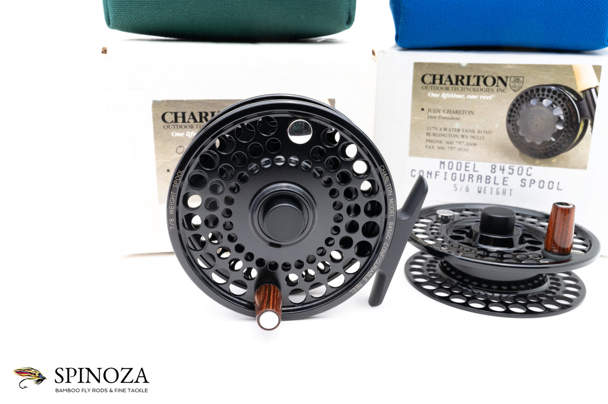 Charlton 8450C Fly Reel with 5/6 and 7/8 Spools