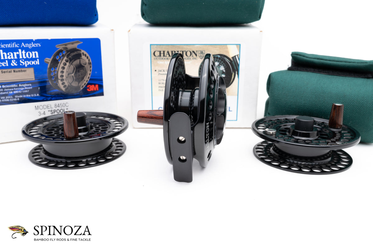 Charlton 8450C Fly Reel with 3/4, 5/6, and 7/8 Spools