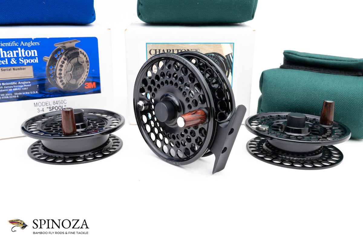Charlton 8450C Fly Reel with 3/4, 5/6, and 7/8 Spools