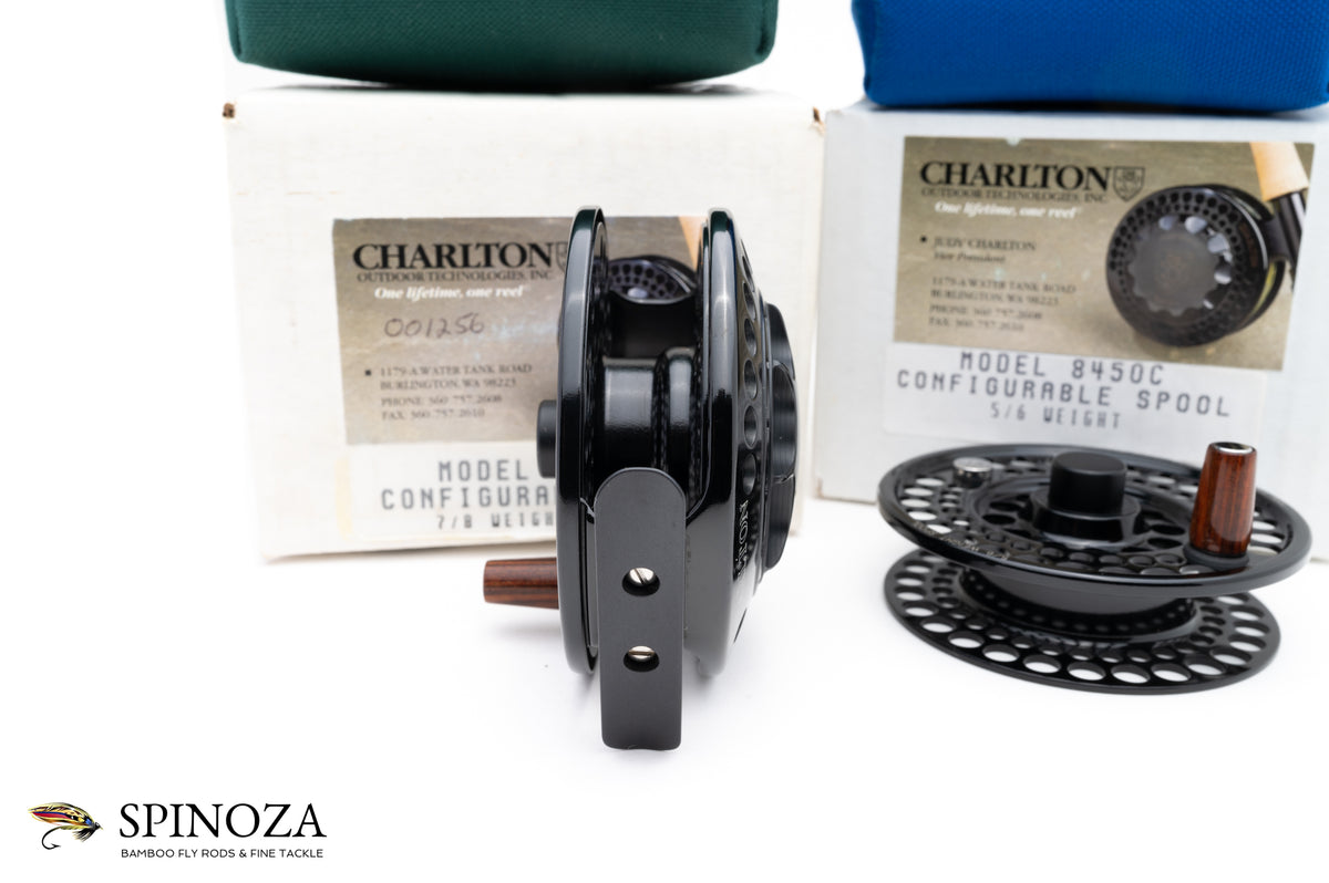 Charlton 8450C Fly Reel with 5/6 and 7/8 Spools