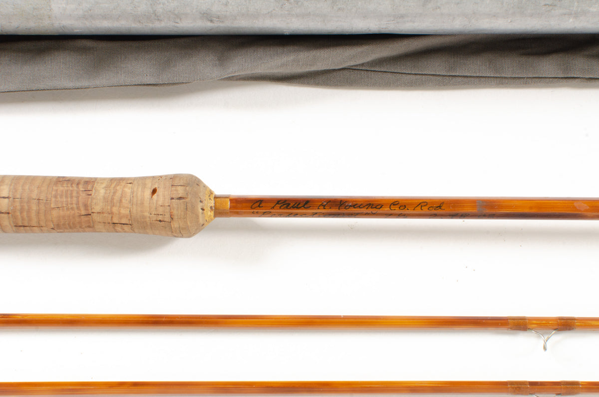 Paul Young Perfectionist Fly Rod 7'6" 2/2 #5 - rod sections with guides and wraps