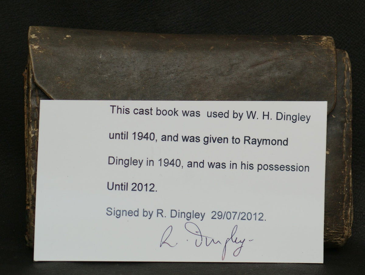 William H. Dingley's personal leather cast wallet 