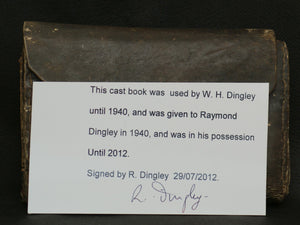 William H. Dingley's personal leather cast wallet 