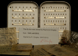 Raymond Dingley's personal Wheatley fly box with original flies