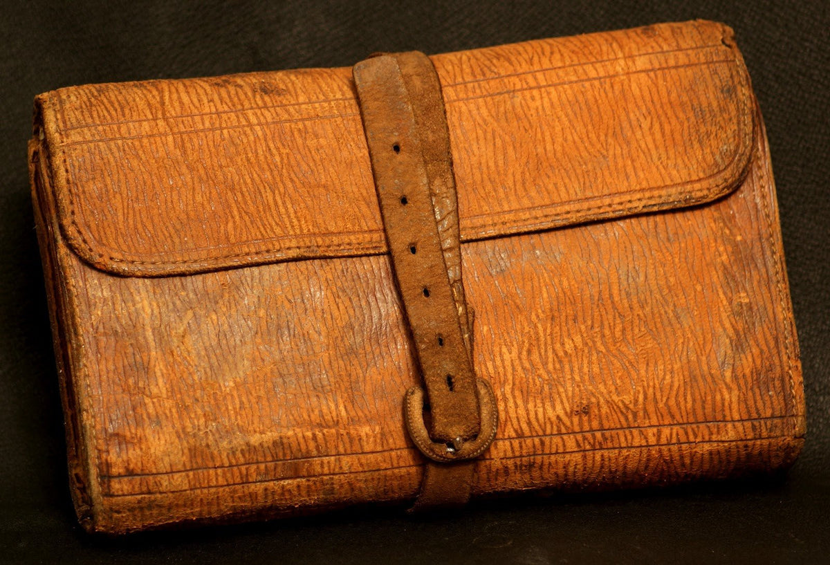 Ernest Dingley's personal leather cast wallet
