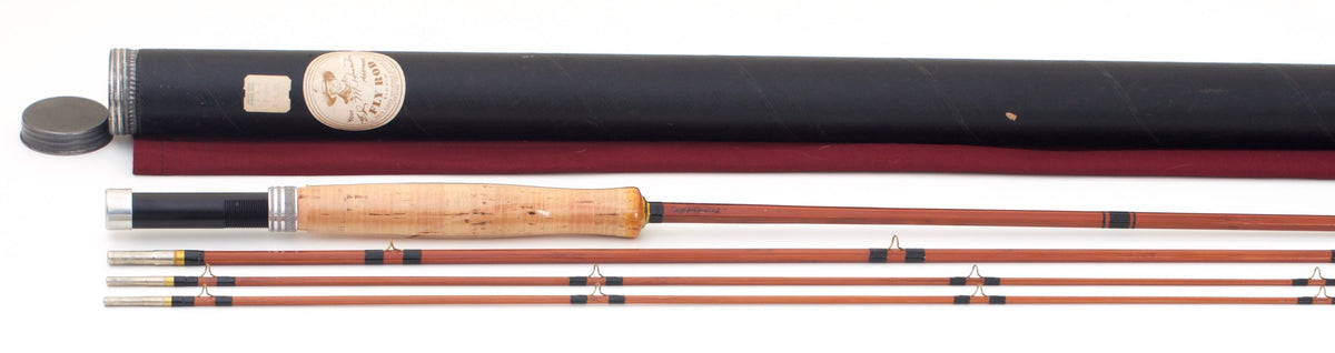 Phillipson Ed M. Hunter Approved Bamboo Rod 8'6 3/2 5-6wt - handle grip and reel seat detail