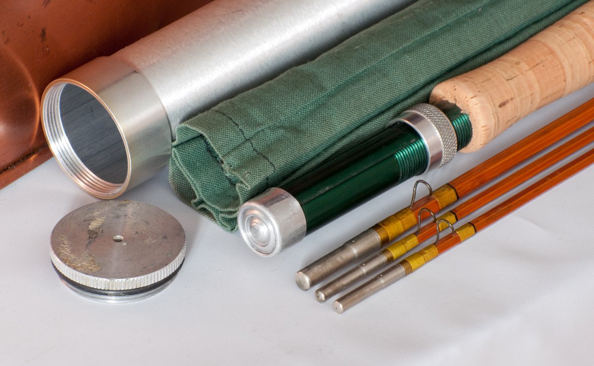 Phillipson Pacemaker '51' Bamboo Rod - 9' 3/2 - rod sections with guides and wraps