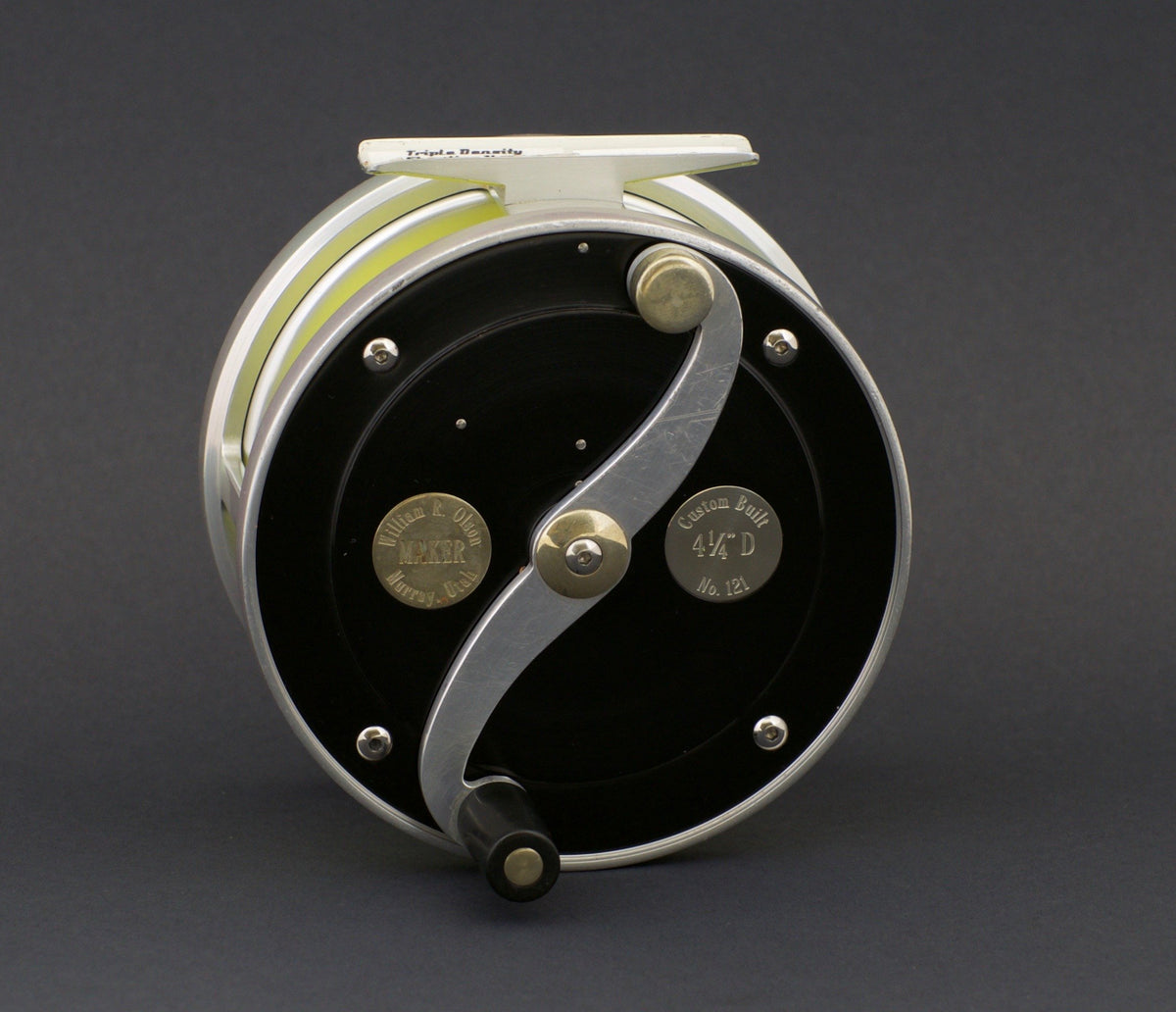 William Olson Sealed Disc 4 1/4" Wide Drum Fly Reel 