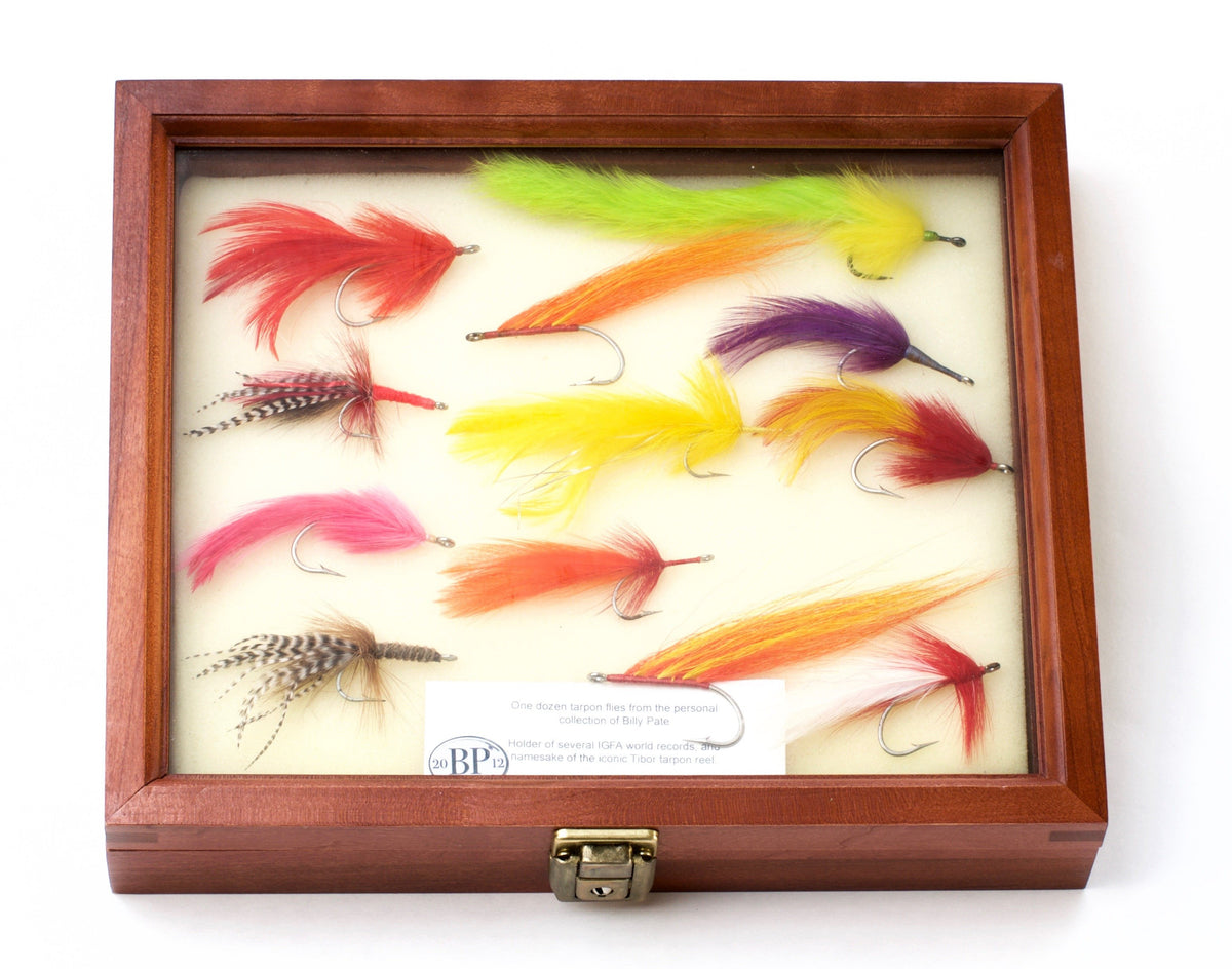 Pate, Billy - Tarpon Flies in Display Case 