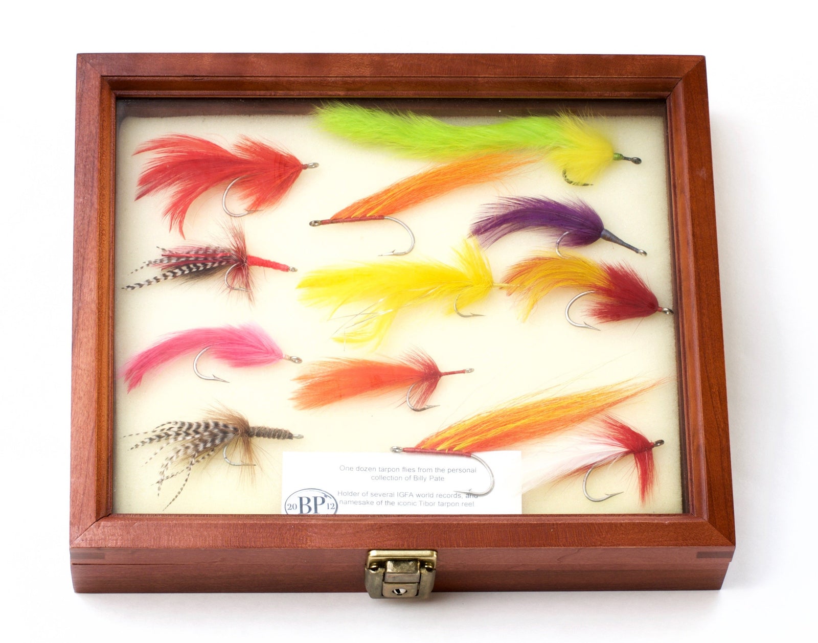 Pate, Billy - Tarpon Flies in Display Case 