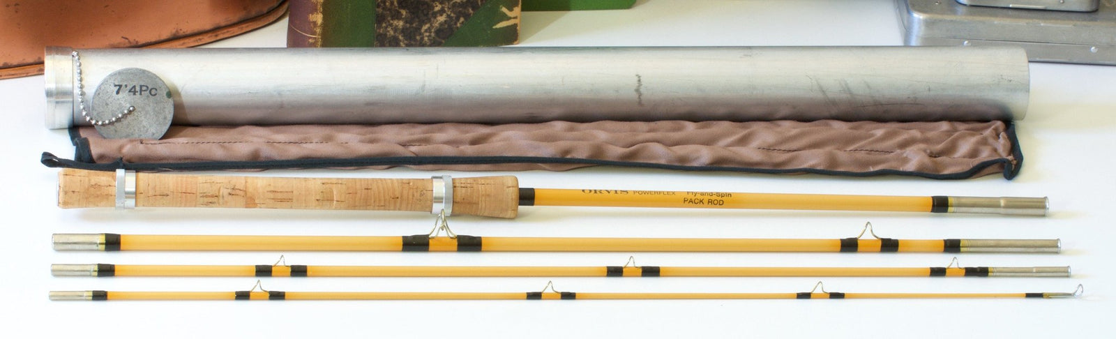 Orvis Fly/Spin Fiberglass Pack Rod - 7' 4pc 6-7wt