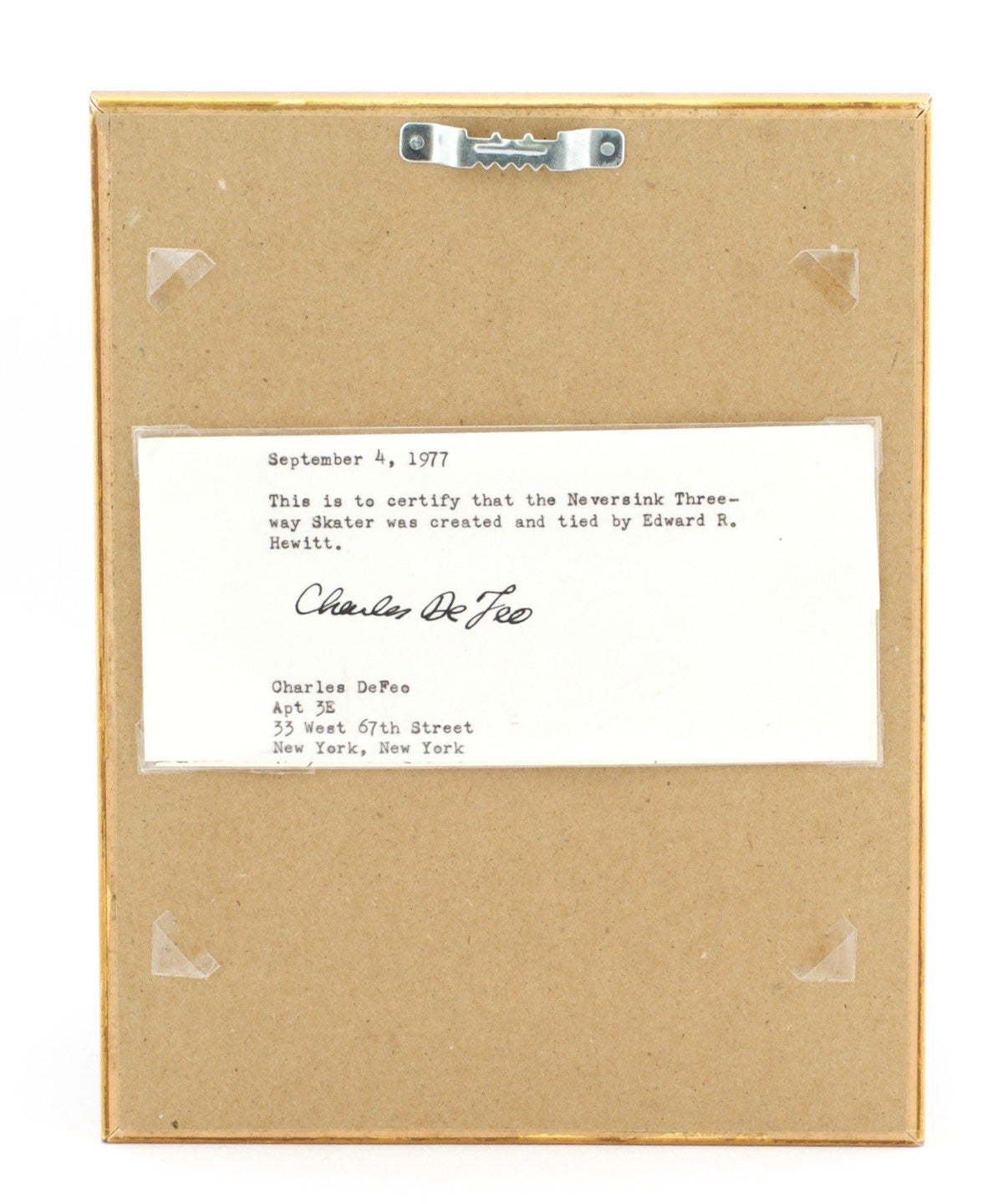 Hewitt, Ed - Framed Neversink Three Way Skater #8 