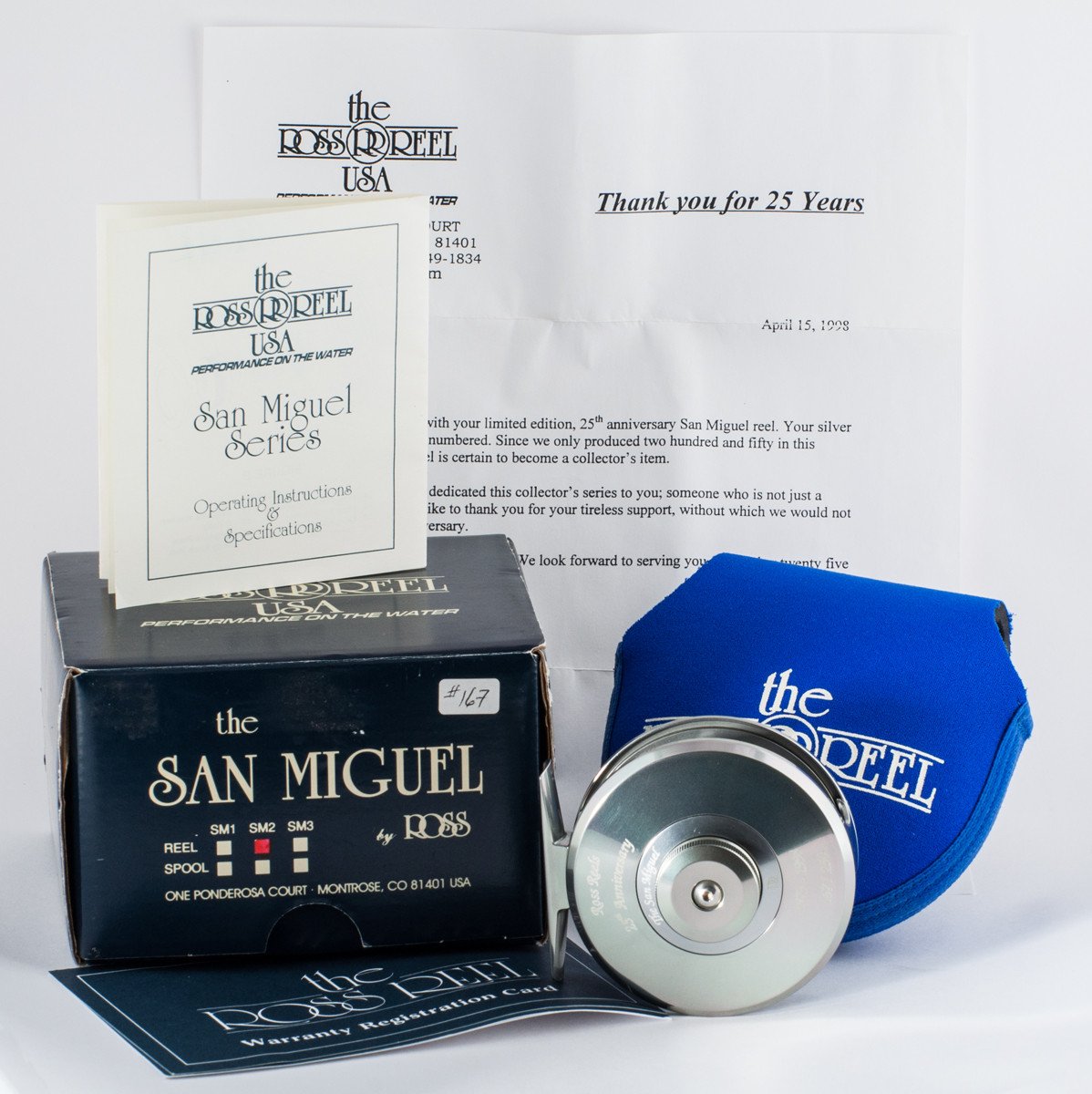 Ross San Miguel 2 Fly Reel - 25th Anniversary Platinum Edition