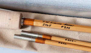 Simroe, Ted -- Model 2765 -- 7'6 2/2 5wt Bamboo Rod