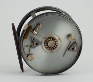 Hardy Perfect 4" Dup MKII check fly reel - white handle 